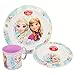 Price comparison product image Disney Frozen – Set Plate, Bowl and Cup Micro 265 ml (Stor 86849)