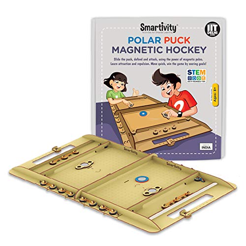 Smartivity Magnetic Hockey STEM DIY Fun Toys, Educational & Construction based Activity Game for Kids 8 to 14, Gifts for Boys & Girls, Made in India