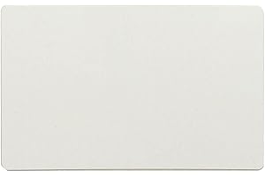 Ebamaz Aluminum Metal Business Cards for Sublimation Print 86X54X0.45mm Tablet Thick Pack of 10PCS (Pearl White, Blank)