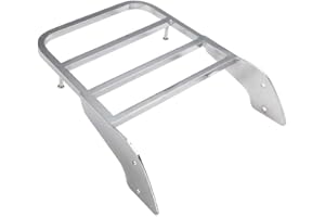 Three T Motorrad Abnehmbare Sissy Bar Beifahrer Rückenlehne Gepäckträger für 1999-2007 für Honda Shadow Steed VLX 600; 2001-2008 Spirit 750, Chrom