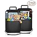 Produktbild mixigoo Auto Rückenlehnenschutz, 2 Stück Auto Rücksitz-Organizer für Kinder, Multifunktionen Rückenlehnen-Tasche mit Große Taschen und Durchsichtigem iPad-Tablet-Fach, Kick-Matten-Schutz für Autositz