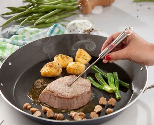 Fleisch-Thermometer, Edelstahl Braten-Thermometer misst ideale Garzeit (Kulinarisches Thermometer) - 2