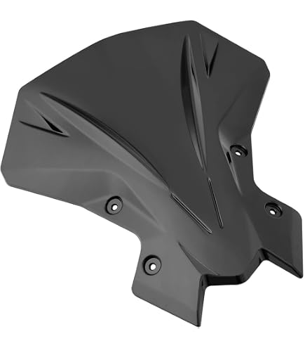 Motorrad Windschild Double Bubble Für Kawasaki Ninja 500 (2024) - Windschutzscheibe Schwarz