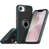 Coverzone iPhone 16E ile uyumlu Kılıf Thunder Hux Y&uuml;z&uuml;kl&uuml; Kapak Olabilen 360&deg; D&ouml;nebilen Y&uuml;z&uuml;k Aparatı ve Kamera Korumalı Y&uuml;ks
