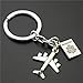 Produktbild LMYXY Schlüsselbund 1 Stück Flugzeug Schlüsselanhänger Egal Wo Anhänger Reise Schlüsselanhänger Freundschaft Handgemachten Schmuck DIY Geschenk Für