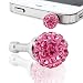 Produktbild Glittery Amaranth Facet Kralen 3.5mm koptelefoon Anti Dust Cap Plug Stopper voor iPhone