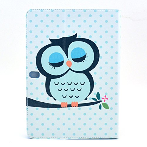 TIODIO® PU Leder Case Hülle Schutzhülle Handyhülle für Samsung Galaxy Note 10.1 2014 Edition P600 P601 P605 Muster Slim Fit Ständer und Wallet Tasche Flip Case Etui Mit Stand Halter Falten Standfunktion und Cardslots Kredit Karte Kartenfächer, Displayschutzfolie und Stylus enthalten, A02 - 3