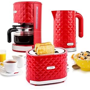Amazon.de: Klarstein Granada Rossa Design Frühstücksset 3-teiliges