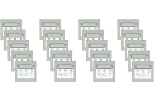 WANDBREITE Juego de 20 placas adhesivas, 45 x 45 mm, con ojal para colgar espejo o pizarra Dibond, colgante de pared