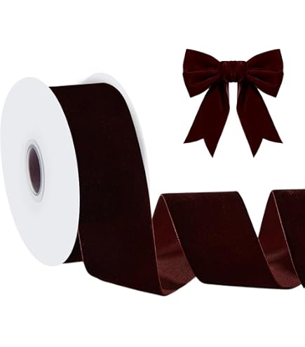 QUARKZMAN Nastro di Velluto 0,6cm x 22m Bobina a Faccia Singola Setoso per Creazioni Fai Da Te Artigianato Confezioni Regalo Decorazioni Festa Nozze, Viola