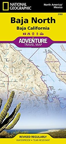 National Geographic MapsBaja North: Baja California Map: Travel Maps International Adventure Map: 3103 (Adventure Map (Numbered))