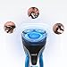 MAX-T Electric Shaver IPX7 Waterproof Wet & Dry Electric Razor 1 Hour Quick Charge Rotary Razor for Men with Pop Up Trimmer