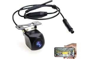 GOFORJUMP WiFi Rückfahrkamera Auto Rückfahrkamera 12V Mini Body Wasserdichter Tachograph für iPhone und Android