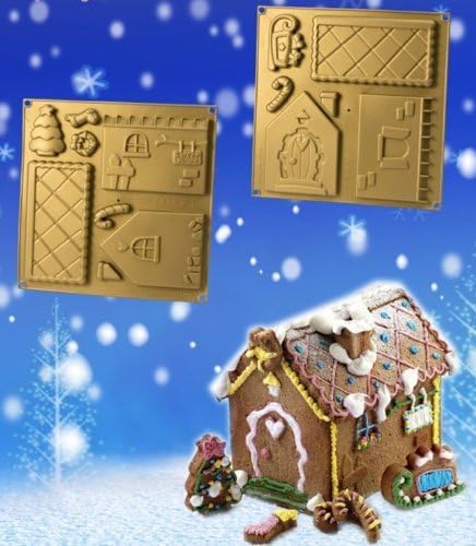 Forvel Silicone Christmas Gingerbread House / Chocolate Baking Mold Kit - Small by Forvel