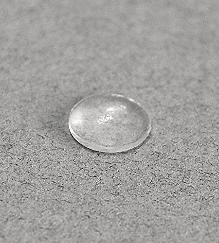 ajile – 12 Stücke – Selbstklebend KUPPELFÖRMIGER Anschlagpuffer 7.9 x 2.2 TRANSPARENT Anschlagdämpfer für Möbelglastüren Küchenschränke Schubladen Haushaltgeräte Möbelpuffer - 2