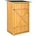 Produktbild TecTake Holz Gartenschrank Geräteschuppen Flachdach | 75 x 56 x 118 cm (BxTxH)
