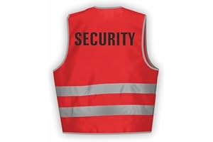 Fassbender-Druck WARNWESTEN - Sicherheitsweste GELB Warnweste nach EN ISO 20471 zertifiziert - Warn Weste für Security - Unisex mit hochwertigem Reflektorstreifen