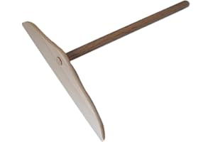 LA CUILLERE DU CHEF Râteau à Crêpes en Bois de Hêtre. Fabrication Artisanale Française