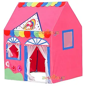 zest 4 toyz Jumbo Big Tent House for Girls Kids Home Pretend Play Toy Baby House Hut for Kids (Unicorn Tent) Size Nearly 4.5 Ft (110 L x 134 H cm)