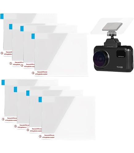 Lot De 4 Pastilles Adhésives Double Face Extra Fortes Pour Dashcam - VHB 3M, Transparentes Avec Film Antistatique - Fixation Pare-brise Et Tableau De Bord