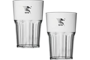U.S. SALERNITANA 1919 Glass Bicchiere da Cocktail, Plastica, Argento