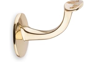 TREPPEN- UND GELÄNDERSTUDIO GRABER Support pour main courante à surface arrondie Fixation vis double filetage Laiton