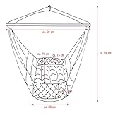 DuneDesign Babyhängematte Baby-Feder-Wiege mit Spreizstab Befestigungsset | 100% Baumwolle Naturstoff | Kinderhängematte Hängewiege | Babyschaukel in Weiß | Balstbarkeit max. 15KG - 2
