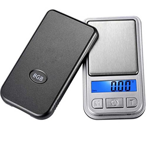 Mini Scale, HARRYSTORE 0.01g-200g Tragbare LCD Ultradünne Schmucksache Droge Digital Taschen Skala