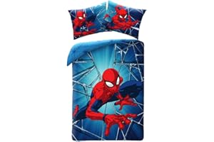SPIDERMAN Colecciones de Ropa de Cama Infantil de la Marca Modelo Dynamic Kinder Bettwäsche (Klein) 100Ã—135 cm, 40Ã—60 cm