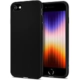 Spigen Liquid Crystal Hülle Kompatibel mit iPhone SE 2020 Kompatibel mit iPhone 8 und iPhone 7 -Schwarz