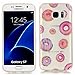 Produktbild JINCHANGWU Samsung Galaxy S7 Hülle,Liquid Crystal Soft Flex Silikon Clear Transparent Ultra Dünn Schlank Bumper-Style Handyhülle Kratzfest TPU Durchsichtige Schutzhülle für Case Cover Donut - Muster MIT