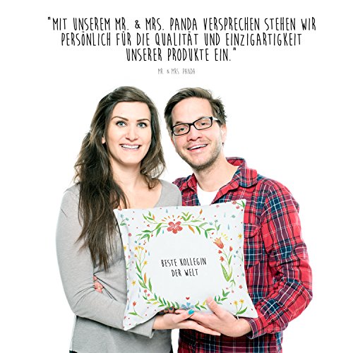 Mr. & Mrs. Panda Kissen 40×40 Beste Kollegin der Welt – Arbeitskollegin, Kollegin, Freundin, Büro, Abschiedsgeschenk, Ruhestand, Arbeit, Mitarbeiterin, Berufsgenossin, Beruf, Dankeschön Geschenk Geschenkidee Danke Dankeschön Anhänger Bedanken Geburtstag Weihnachten Jubiläum Schenken Liebe Danke Liebesgeschenk - 2