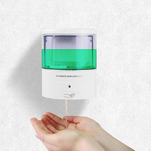 soap dispenser Soap Dispenser Battery Powered 600ml Wall-Mount Automatic IR Sensor Touch-free Kitchen Soap Lotion Pump for Kitchen Bathroom