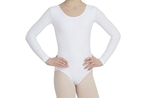 Crazy Chick® New Girl Children Ballet Dance Leotard Bodysuit Gymnastics Long Sleeved Dancewear Fancy Dress UK Age 3-13 Year