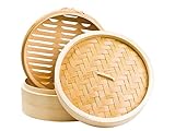 Bambusdämpfer 3-teiliges Set Ø 15cm STABILE AUSFÜHRUNG Bamboo Steamer Bambusdämpfer 3-teiliges Set Ø 15cm STABILE AUSFÜHRUNG Bamboo Steamer