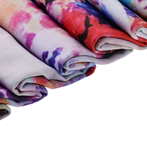 Bohemian Blumen-Druck Wandteppiche Wandbehang Yoga Matte Haus Wand Dekor Polyester – Orange, 150 * 130cm - 7