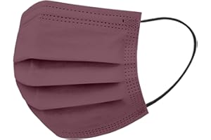 NCQIFEI 50 Pièces Adulte Jetable Protection Faciale 3 Couches Visage Tissu Impression Noir Blanc Couleur Non-tissé Bandeaux Femme et Hommes Confortable Anti-Poussière Respirable écharpe (B03)