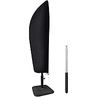 Sonnenschirm Schutzhülle mit Stab, Ampelschirm Schutzhülle Sonnenschirm Abdeckung 210D Oxford Gewebe Wasserdicht…