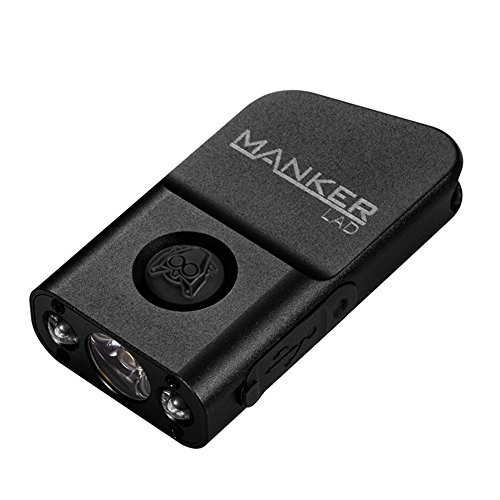 MANKER LAD 300 Lumen Mikro-sortierte LED-USB-nachladbare Keychain Taschenlampe mit Cree XP-G3 LED / Nichia 219C LED + 2x roter Strohhut LED für tägliches tragen