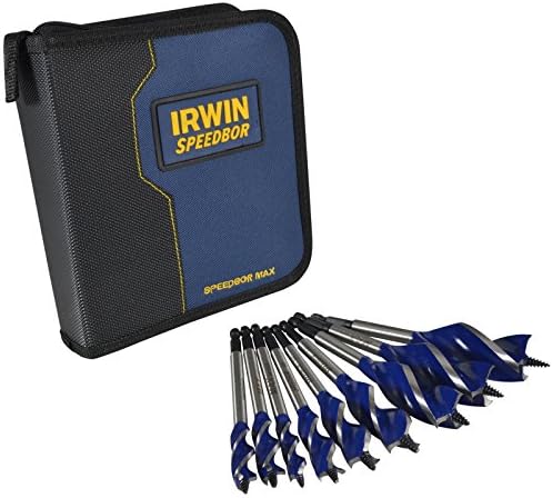 Precise Engineered Irwin Pro-Series 9 piece 6X Auger Bit Set For Wood with Wallet [Multi Set] - w/3yr Rescu3® Warranty