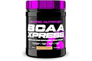 Scitec Nutrition BCAA Xpress, sans sucre, gluten et lactose, 5g de BCAA purs, récupération et croissance musculaire, ratio d'acides aminés 2:1:1, aromatisé et facile à mélanger, 280 g, Melon