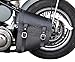 Produktbild Buffalo Bag Rahmentasche "Dallas" 11 Liter XL mit Flechtschnürung - schwarz linke Seite für Harley Davidson Softail und Starrahmen Modelle ab Baujahr 1984-