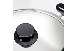 OPPAHA Pomello Universale per Coperchi Pentole 3 Pezzi con Filettatura 5 mm in Ottone e Bachelite Resistente al Calore Compatibile con Vari Marchi