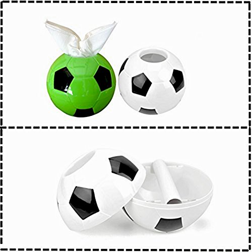 SOEKAVIA Kreative Fußball Form Kleenexboxen Taschentücherboxen Kosmetiktücher-Box Papiertaschentüchern-Box-Weiß - 2