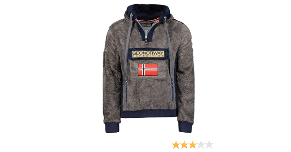 Geographical Norway Felpa Uomo SHERCO Grigio : Amazon.it: Abbigliamento
