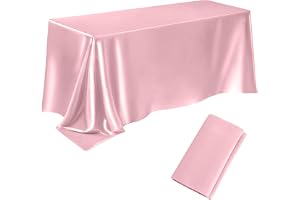 deegbbyi Manteles, 145 x 200 cm bordsduk rektangulär rosa | Hållbar fläckbeständig polyesterduk tvättbar enkel och elegant fö
