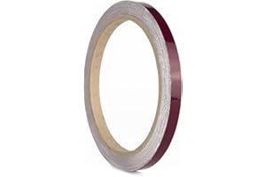 ‎1A STYLE STICKER Auto Zierstreifen Weinrot Glänzend Folienstreifen Bordeaux Rot Autodekor Folie Wohnwagen Boot Basteln Modelbau (8 mm)