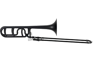 Classic Cantabile MardiBrass ABS plast kvarts posaune – Bb/F-stämning – fiberglaståg – 850 g lätt – Hål: 13,9 mm – inkl. munstycke och lättviktslåda – matt
