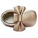 Happy Cherry Newborn Baby Infant Toddlers Soft Sole Tassels Shoes Moccasins Bowknot Pre-Walkers Slip-on Soft Crib Shoes Size 14 - Gold