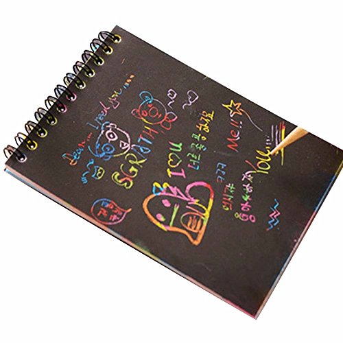 Buy AOHANG Scratch Art Doodle Pad for Kids Color Random10 Pages Online